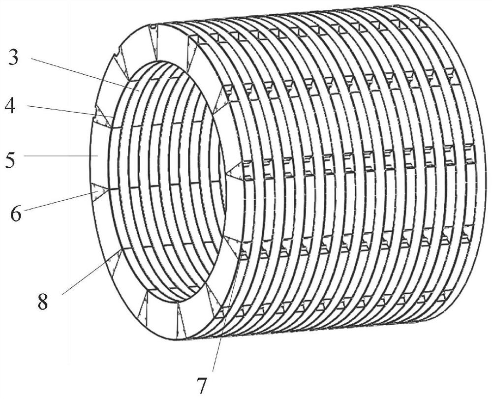 The Primary Structure of a Low Eddy-current Loss Cogged Cylindrical Linear Motor
