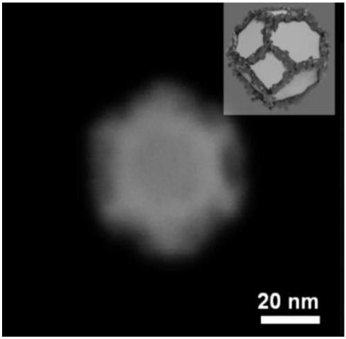 Preparation method of platinum nano cage and application to catalyst