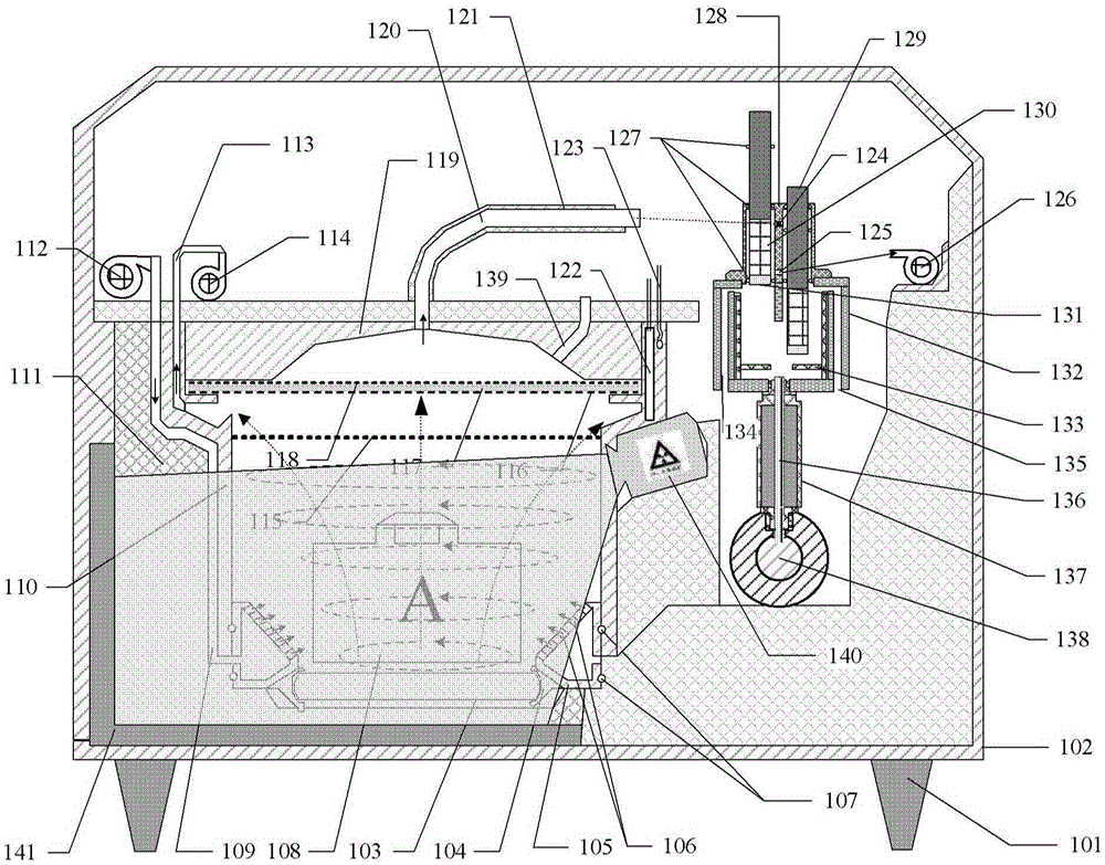 Darkroom type security inspection device and method