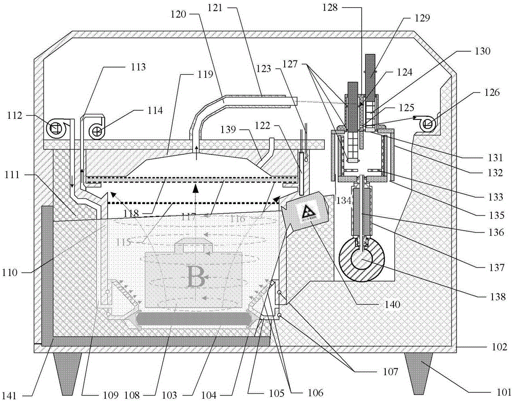 Darkroom type security inspection device and method
