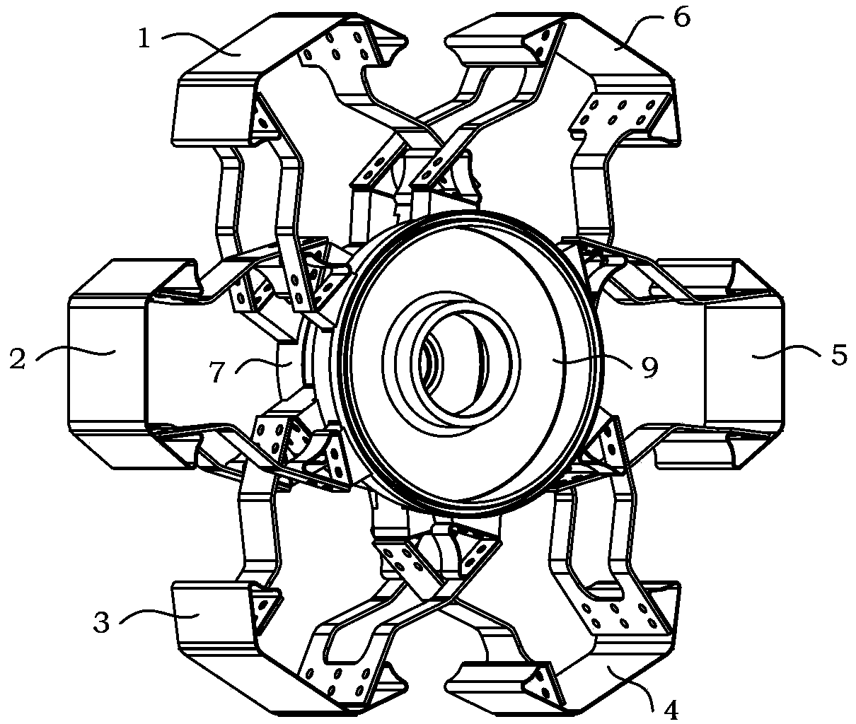 Multi-purpose vehicle provided with variable-diameter wheels and connecting rod type sliding sledges