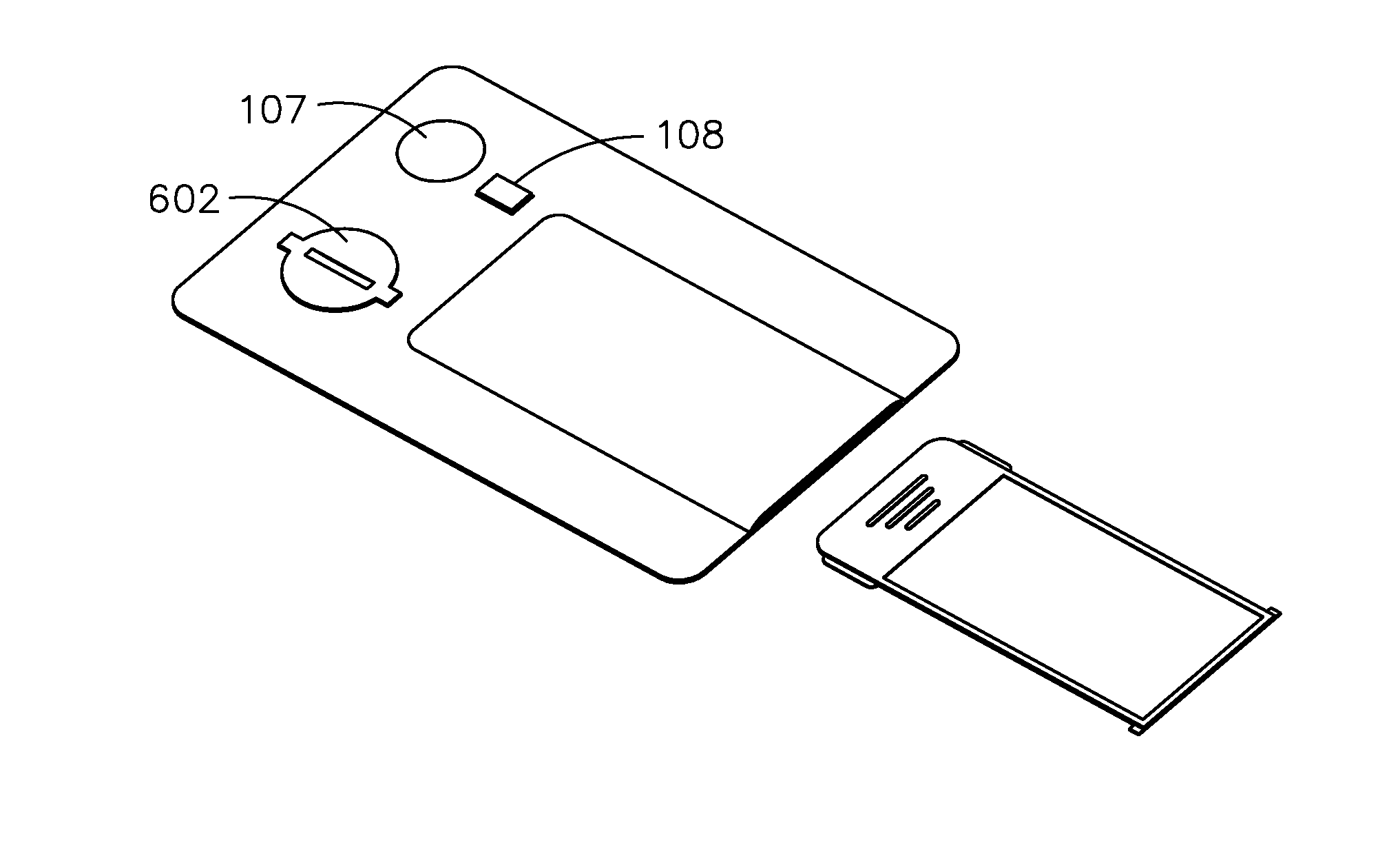 Scanner resistant device with built in reading lens and LED light