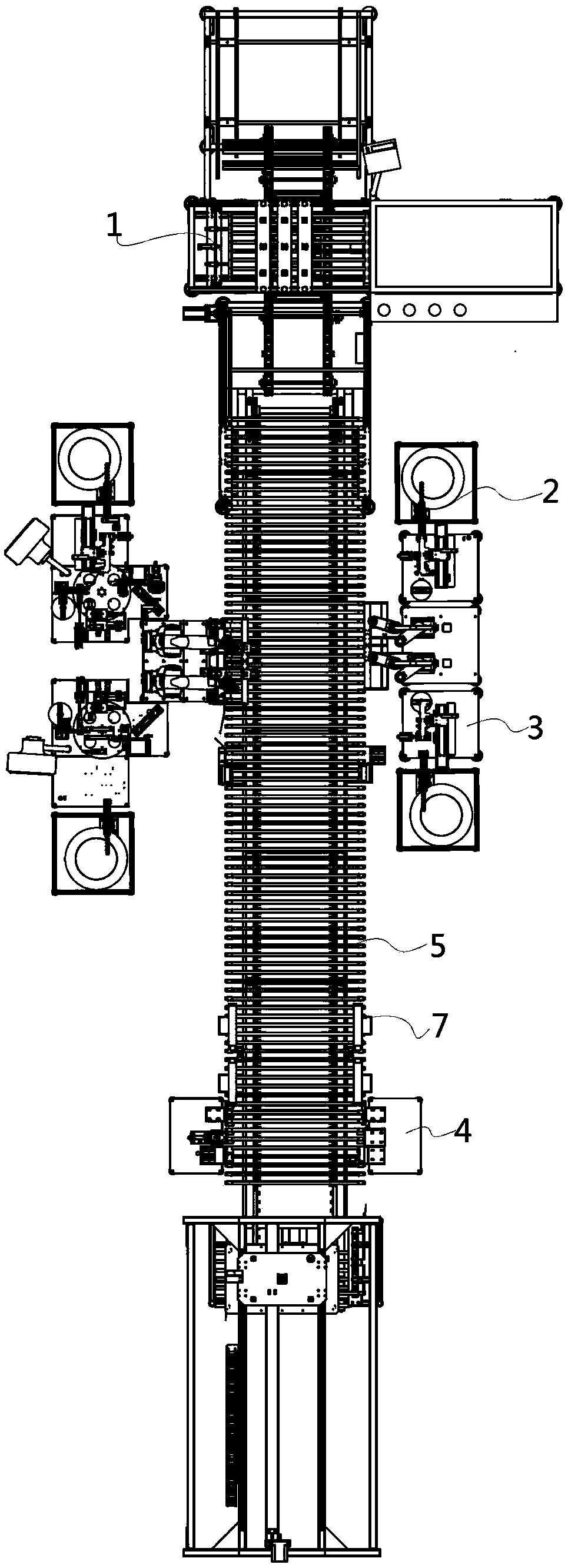 Full-automatic assembling system of LED glass modulator tubes