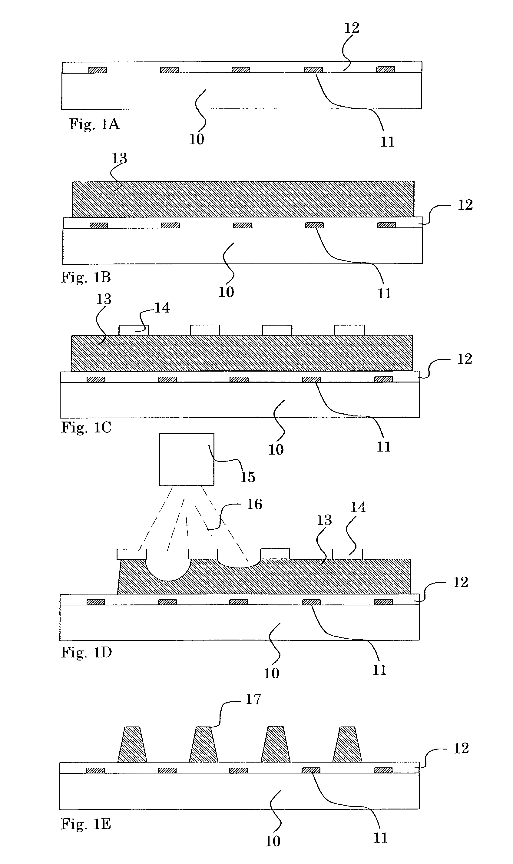 Method for manufacturing a substrate for a flat panel display including forming grooves in a surface