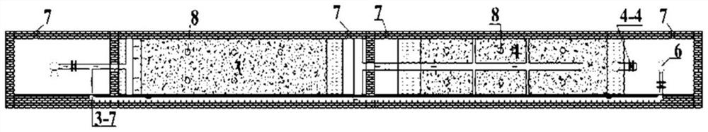 Anaerobic/aerobic constructed wetland combined system and method for enhanced treatment of sewage with low C/N ratio