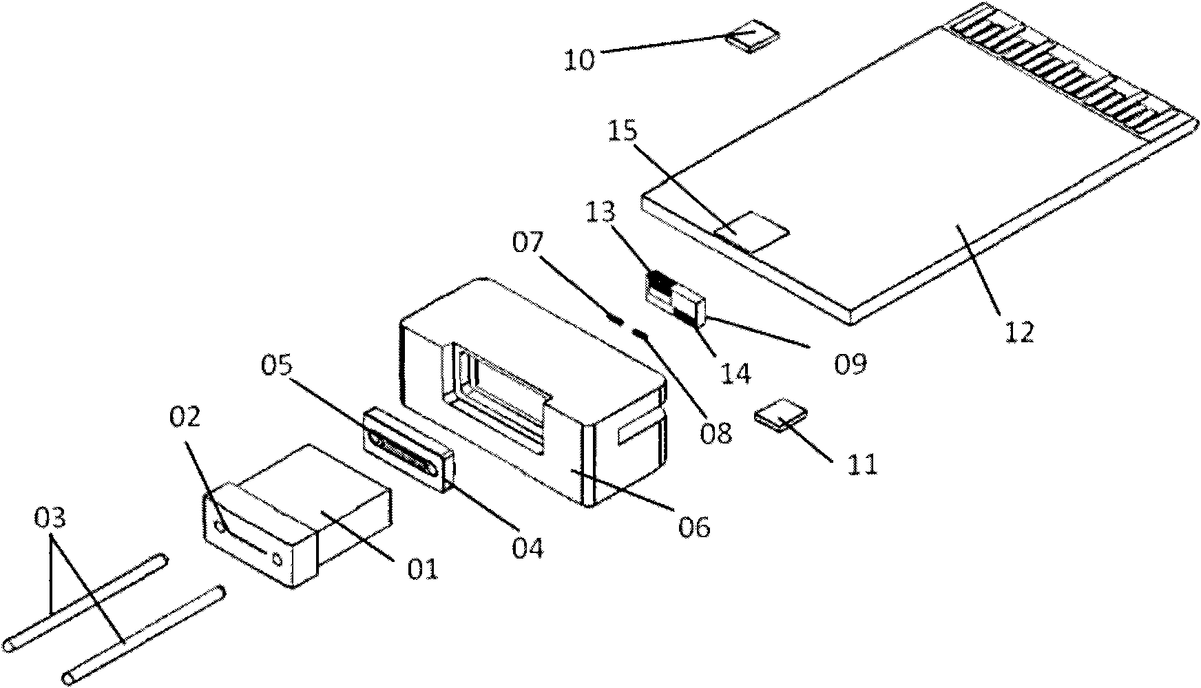 Light receiving and transmitting assembly for broadband parallel optics