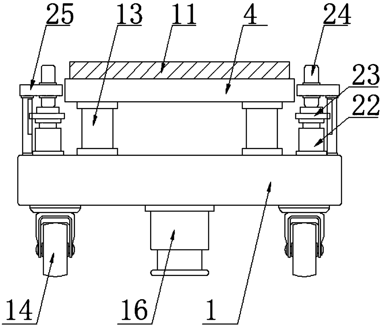 Medical bed for tumor radiotherapy department