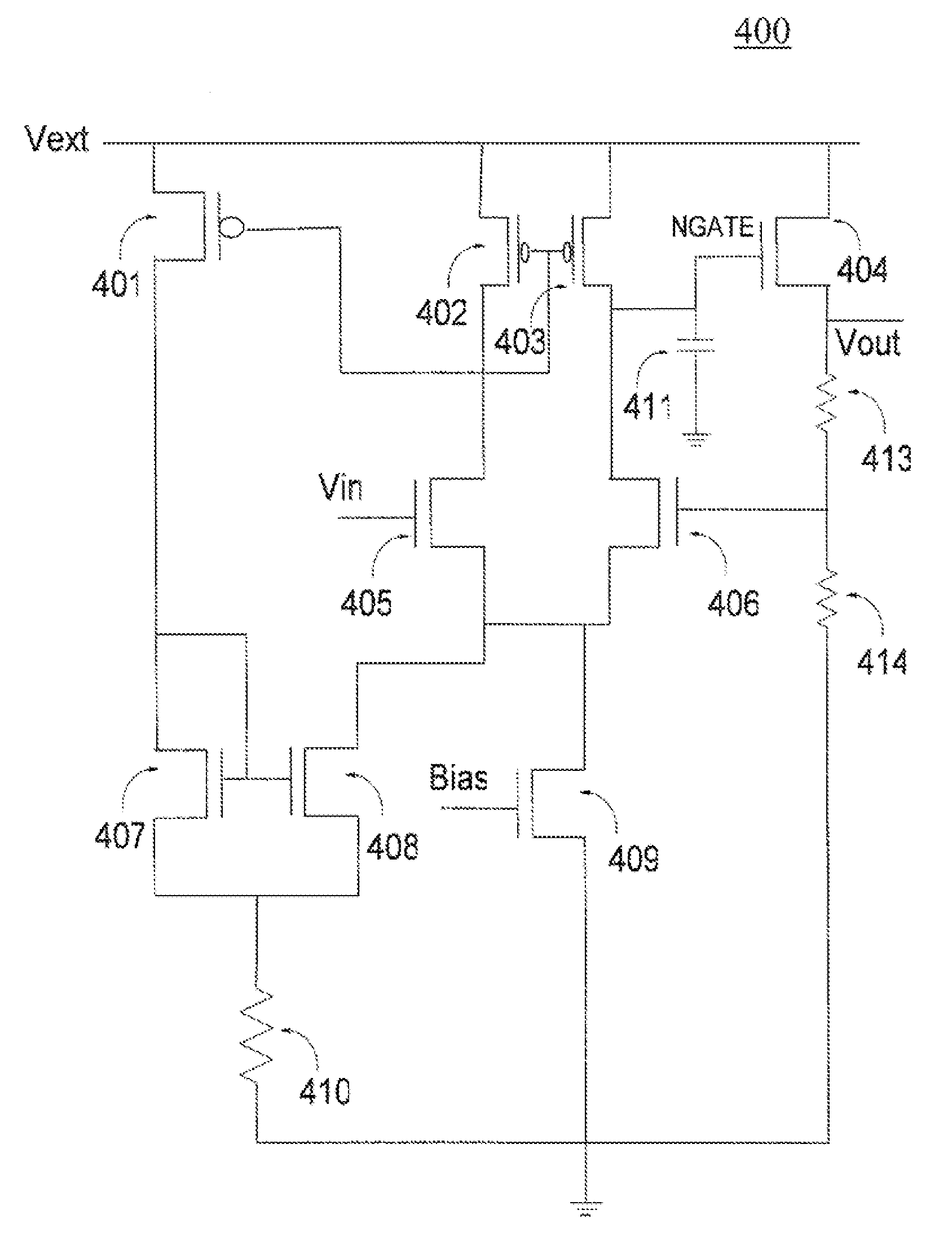 Circuit and method for reducing overshoots in adaptively biased voltage regulators