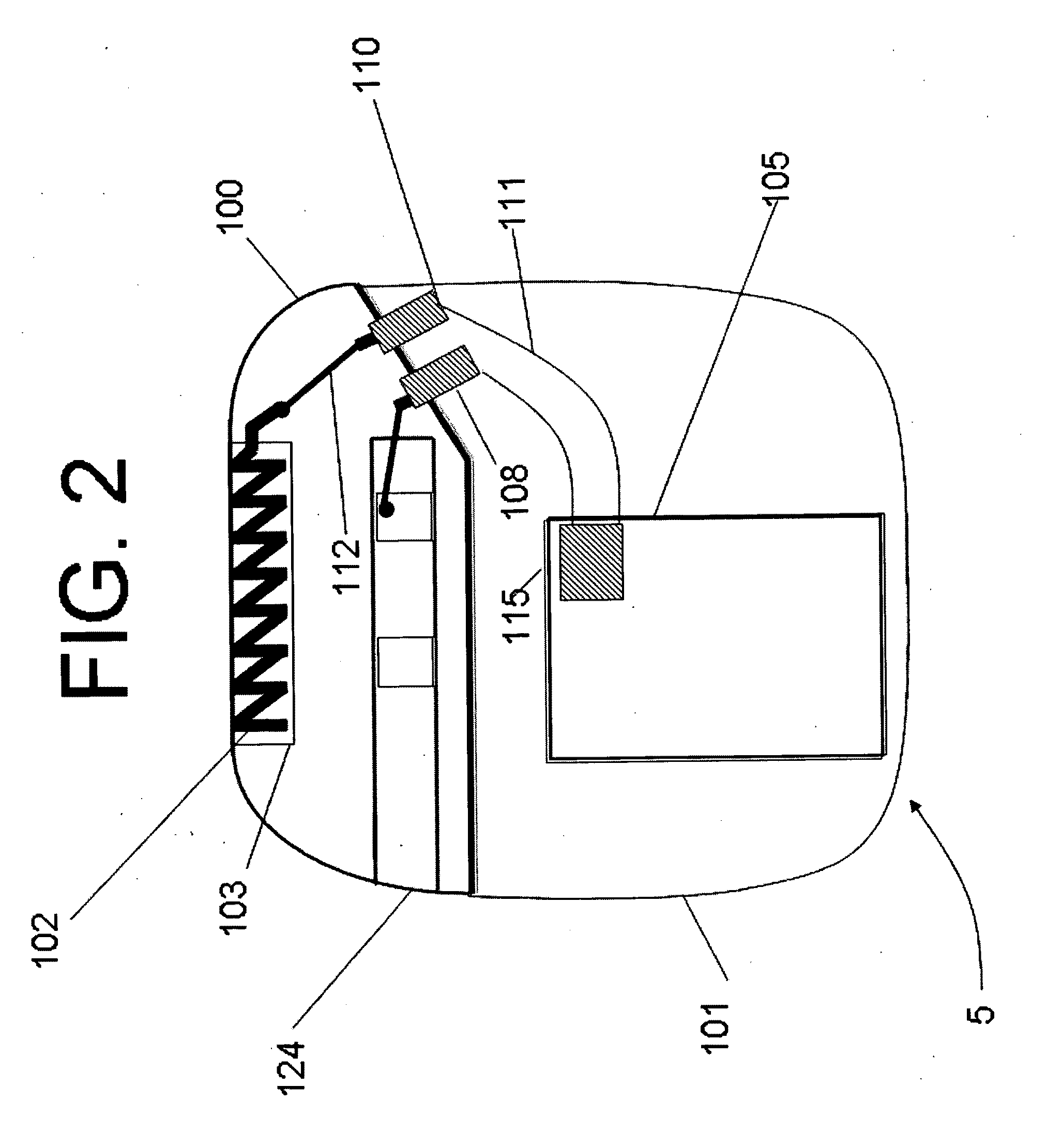 Header with integral antenna for implantable medical devices