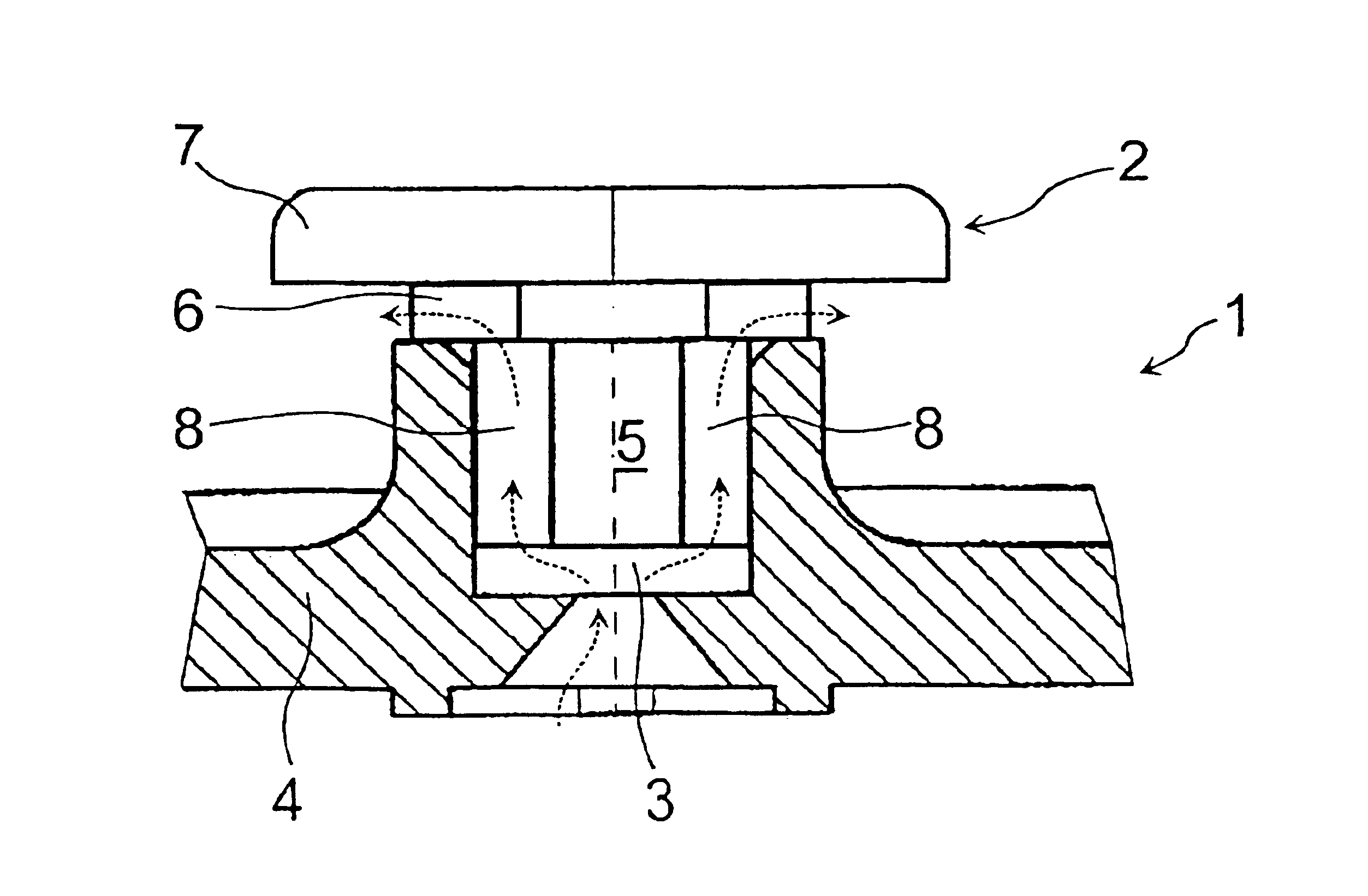 Configuration for forming a ventilation aperture