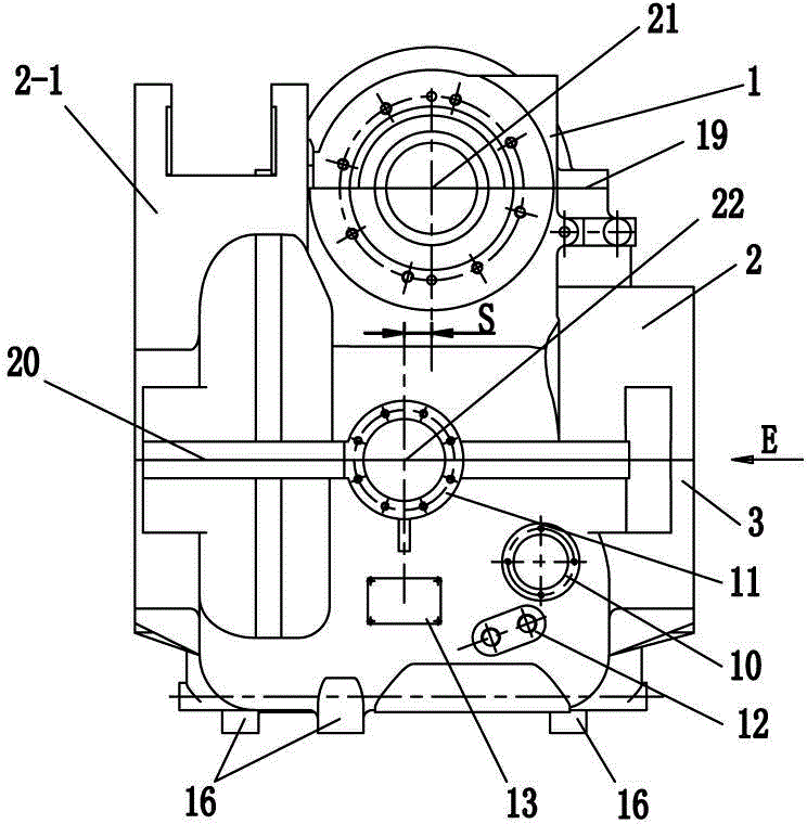 Hydraulic-hydraumatic comprehensive driving axle gear box body