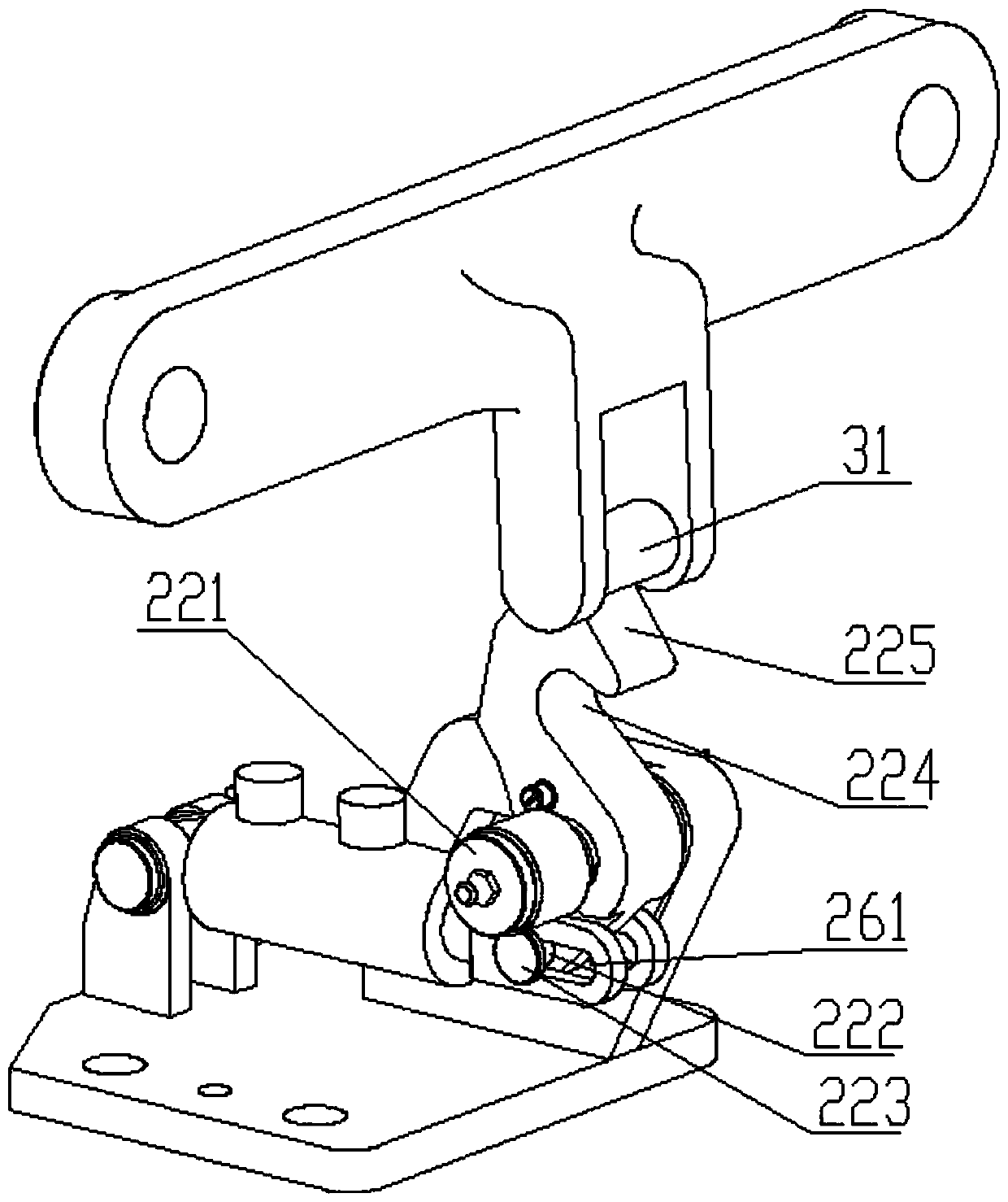 Locking and releasing device