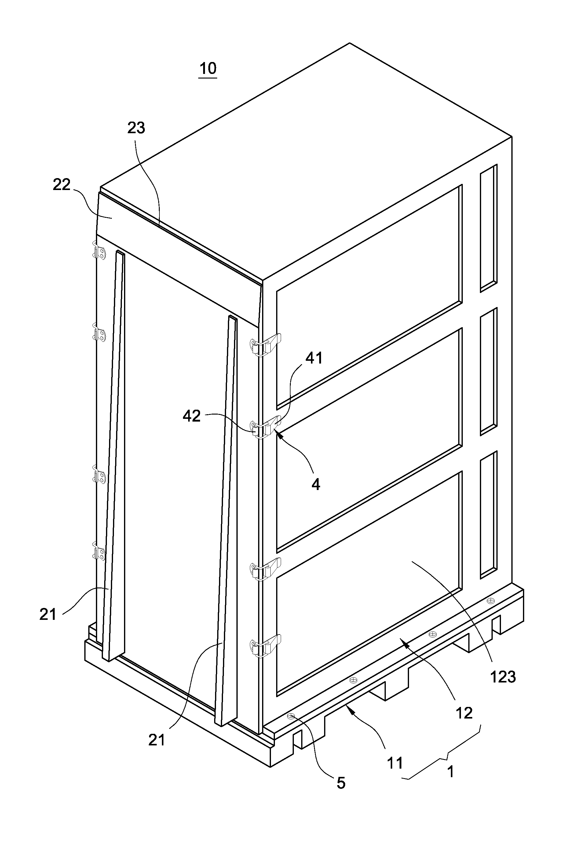 Modular protective housing structure