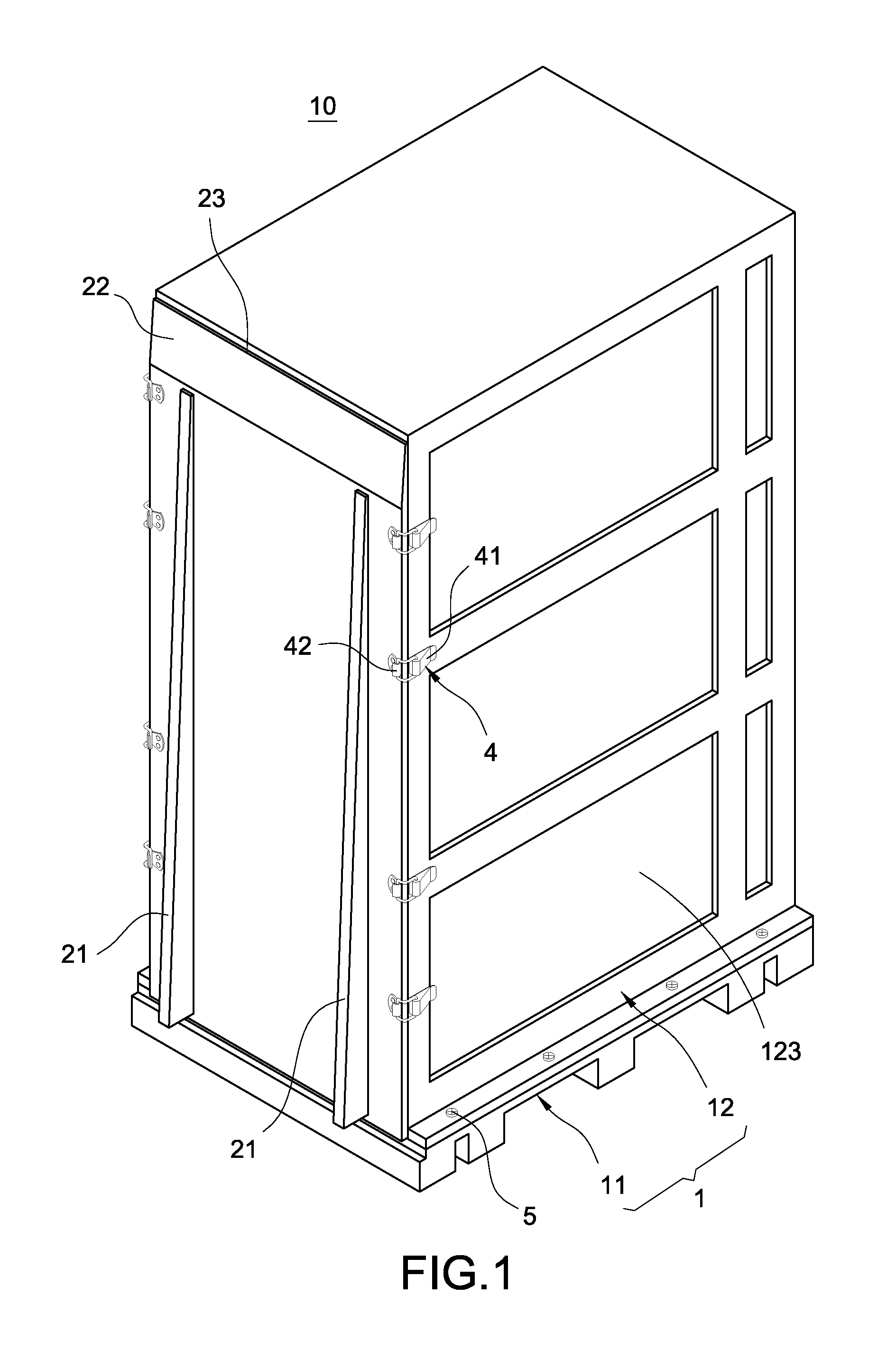 Modular protective housing structure