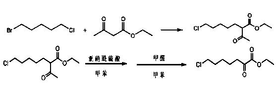Method for synthesizing 7-chloro-2-oxoheptanoate