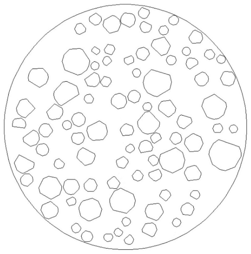 A stochastic generation method for graded distribution of two-dimensional concrete aggregates