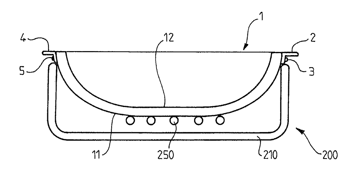 Method for obtaining a cooking vessel having a colored, hard, anodized outer surface