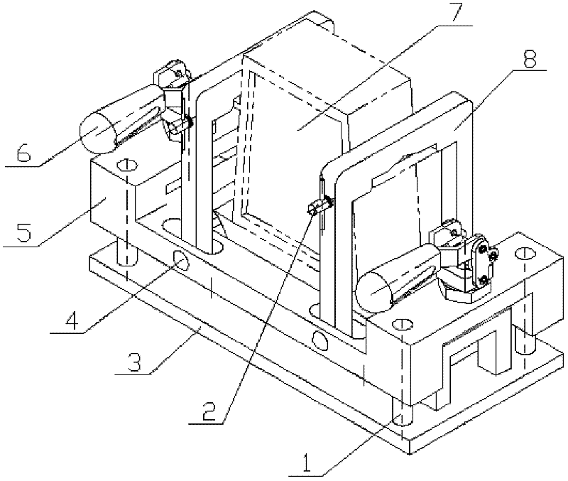 Fixture for processing and detecting blade of aircraft engine