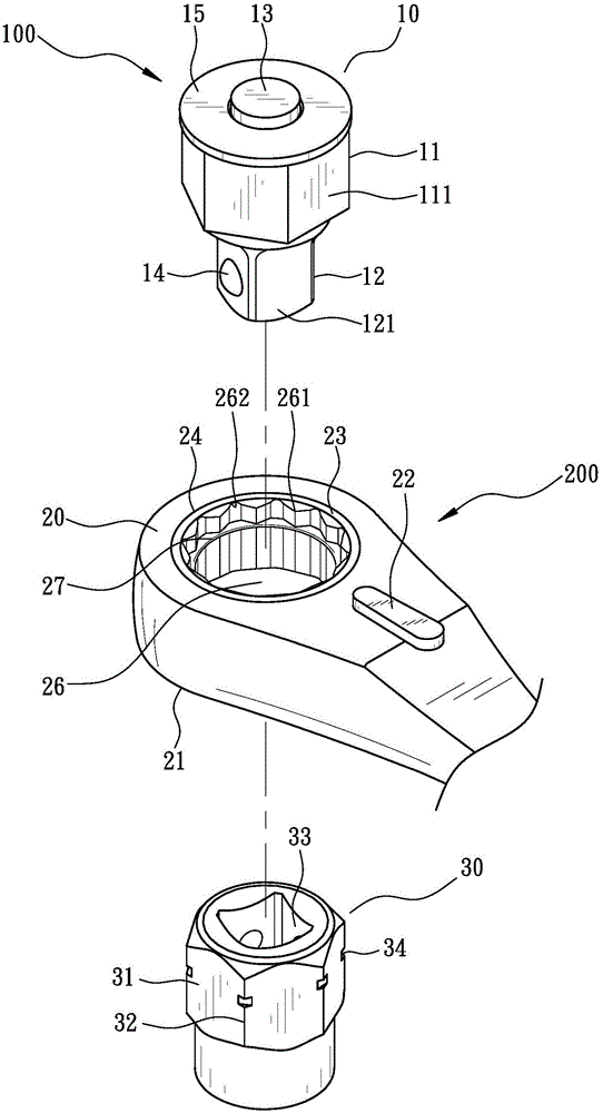 Combined wrench and socket device structure