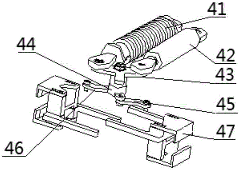 Single-cylinder bolt telescopic device and crane