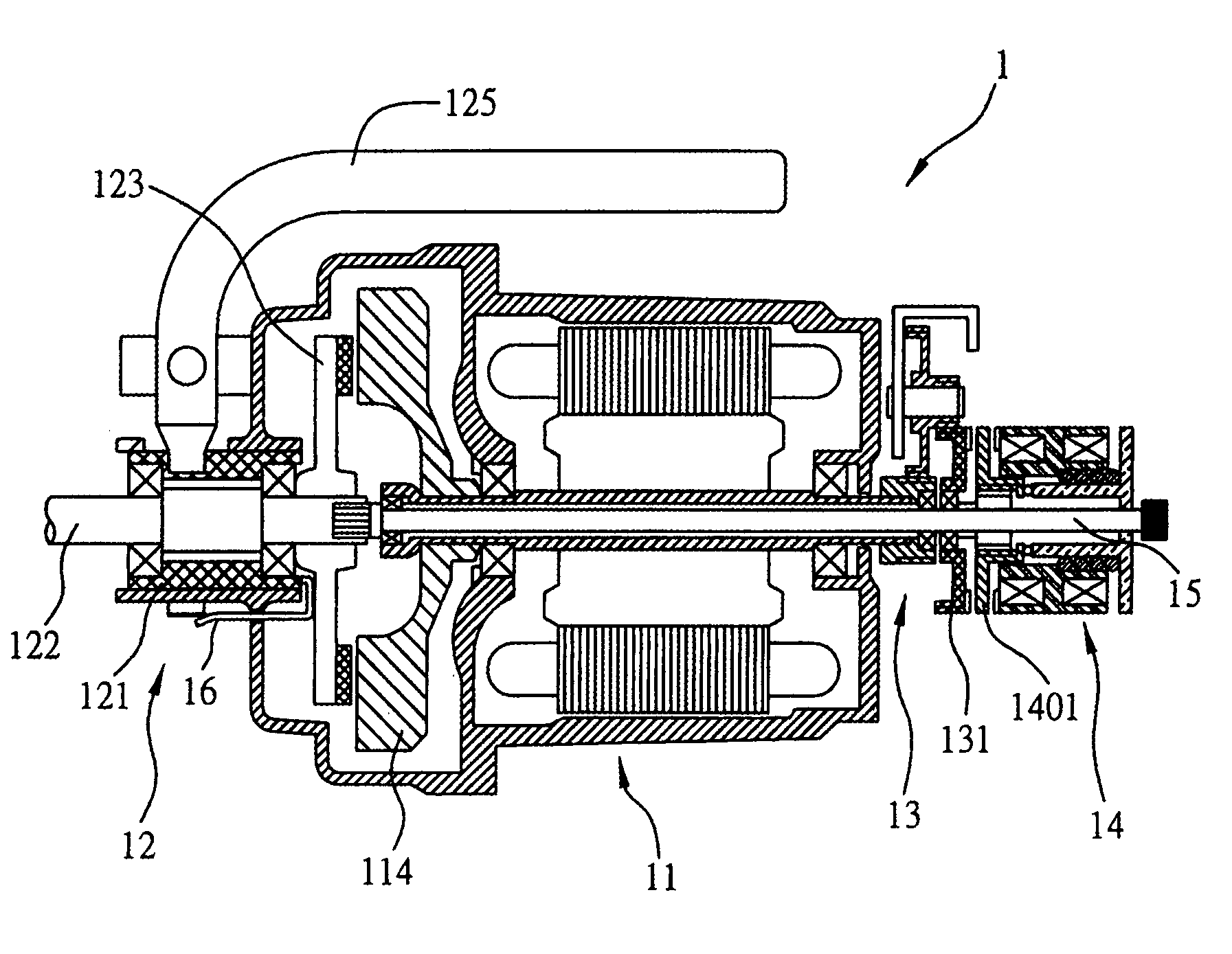 Motor system for sewing machine