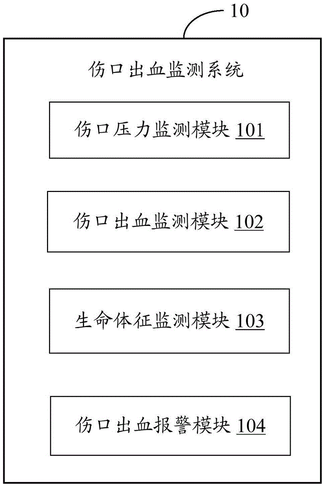 System and method for monitoring bleeding of wound