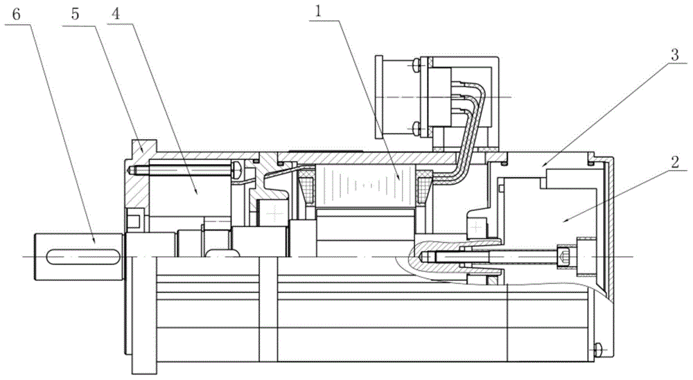 Alternating current servo motor assembly process with brake