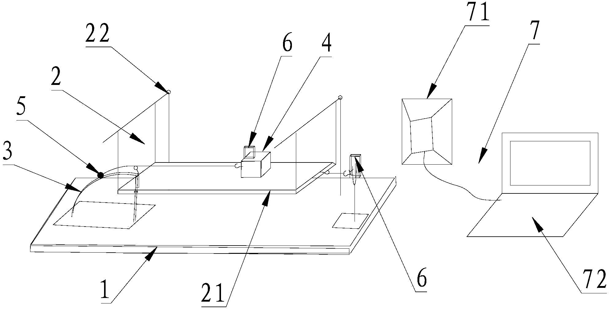 Experiment demonstration device for measuring relation between friction force and tensile force