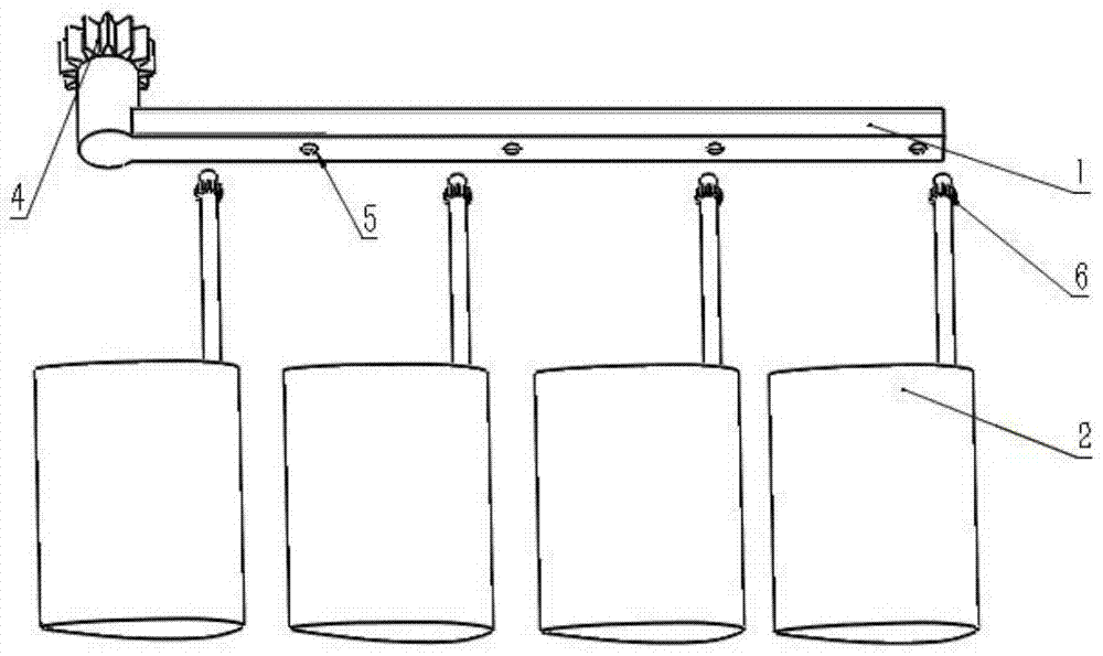 A suspended structure paddle