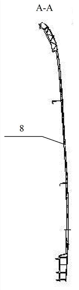 Auxiliary side wall, high-speed motor train unit body and high-speed motor train unit