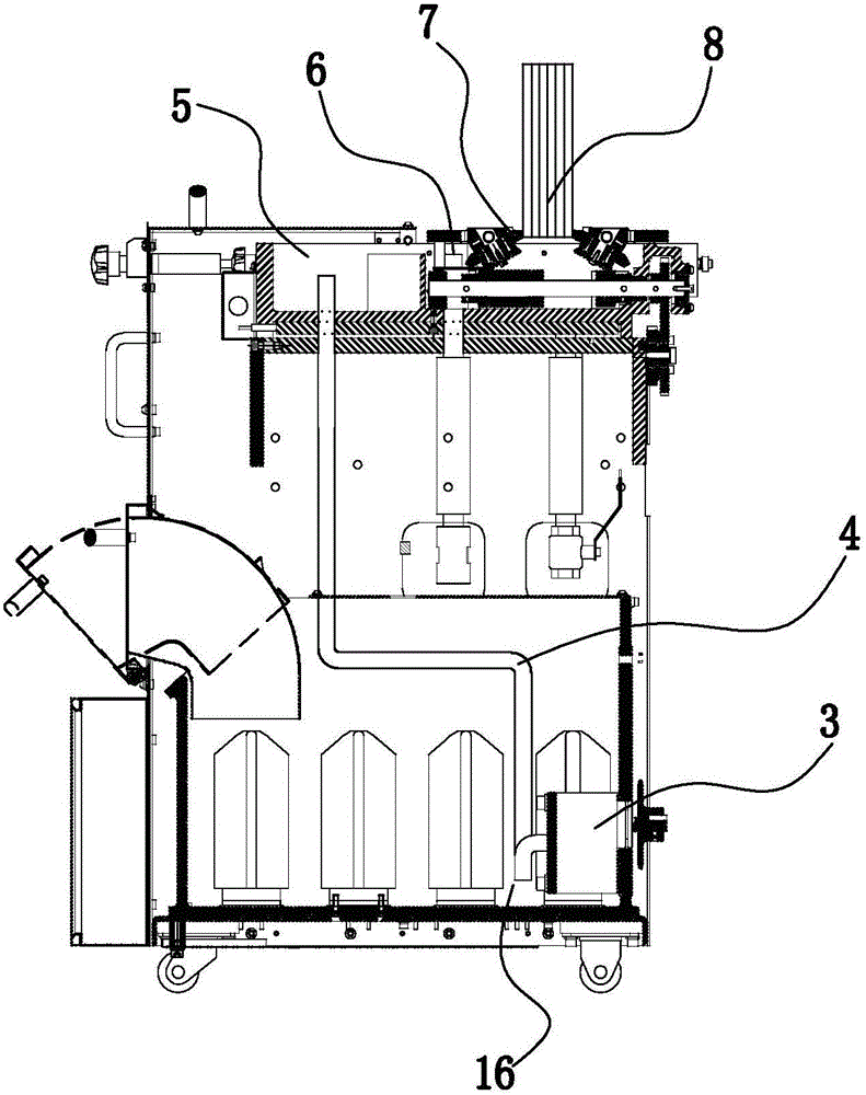 Side binding device of binding machine