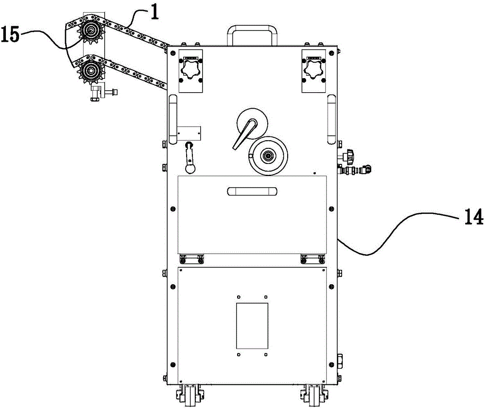 Side binding device of binding machine