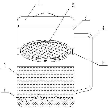 Combined-type cup with replaceable filter