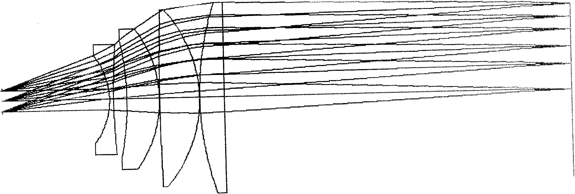 Telecentric F-theta optical lens and optical system