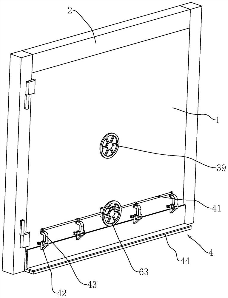 A kind of air defense door locking device