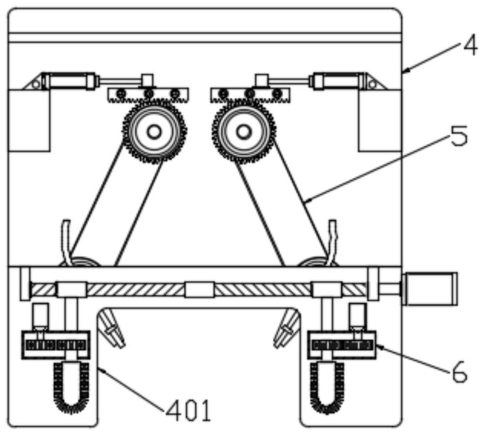Container portal crane with track adaptability and working method thereof