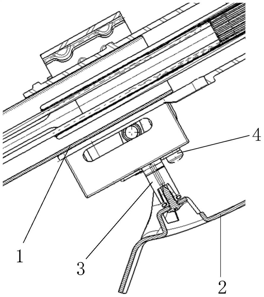 Steering column guard bracket installation structure and vehicle