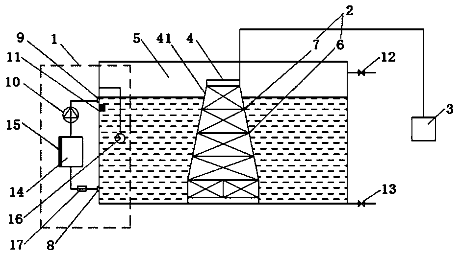 Ocean platform cathode protection simulation experiment device and method