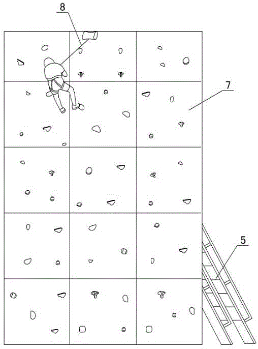 Integrated training platform for fire-fighting escape and climbing