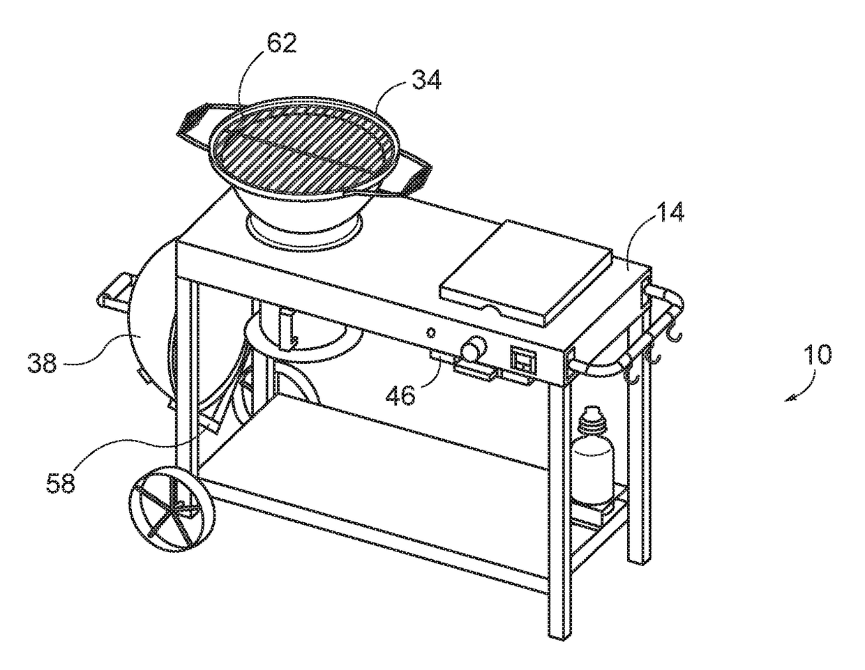 Charcoal grill apparatus and method