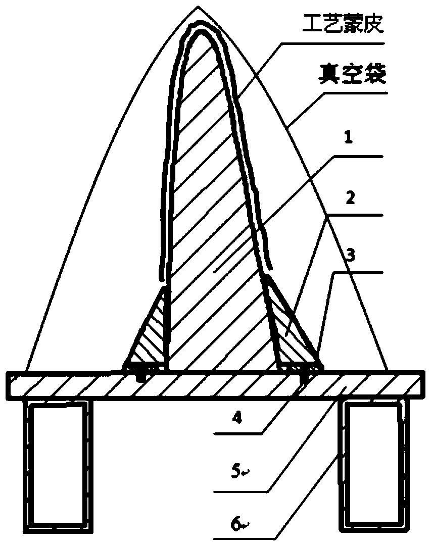 Mold and method for forming autoclave with local special-shaped surface of large composite parts