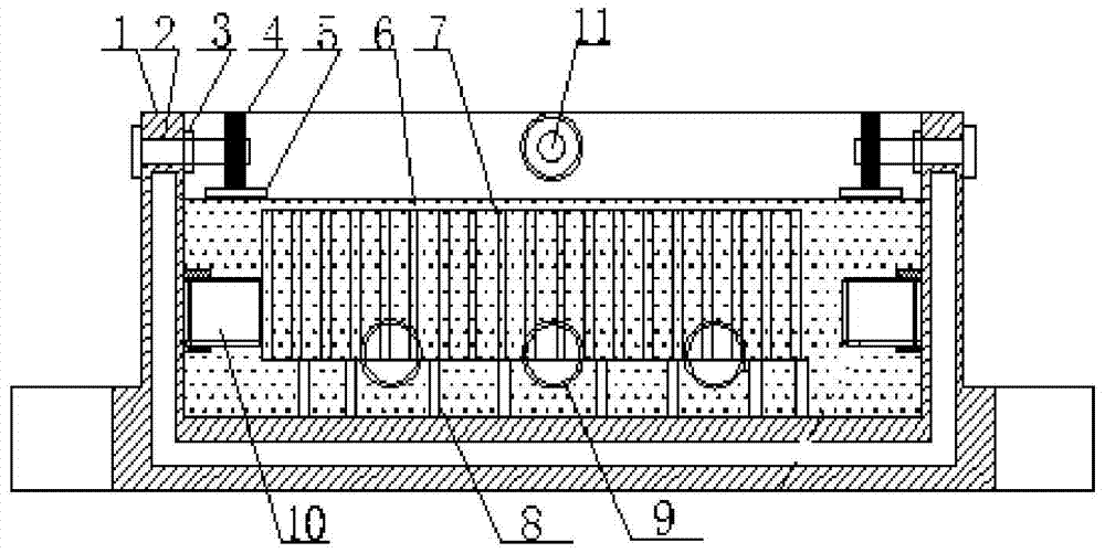 A processing method for ice-fixed metal honeycomb workpiece