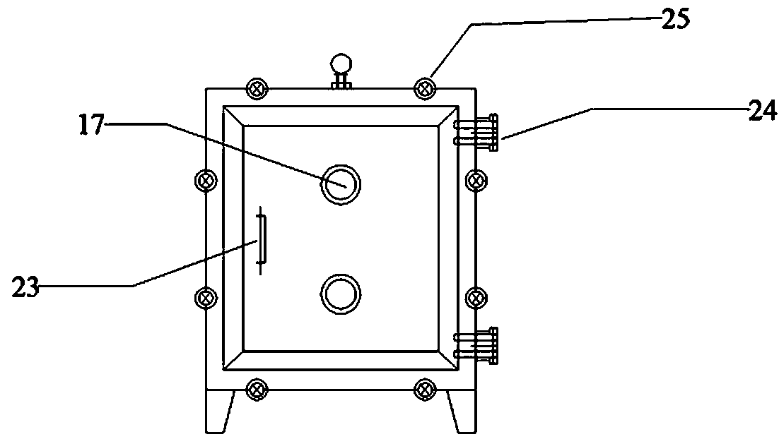 Low-temperature vacuum drying box