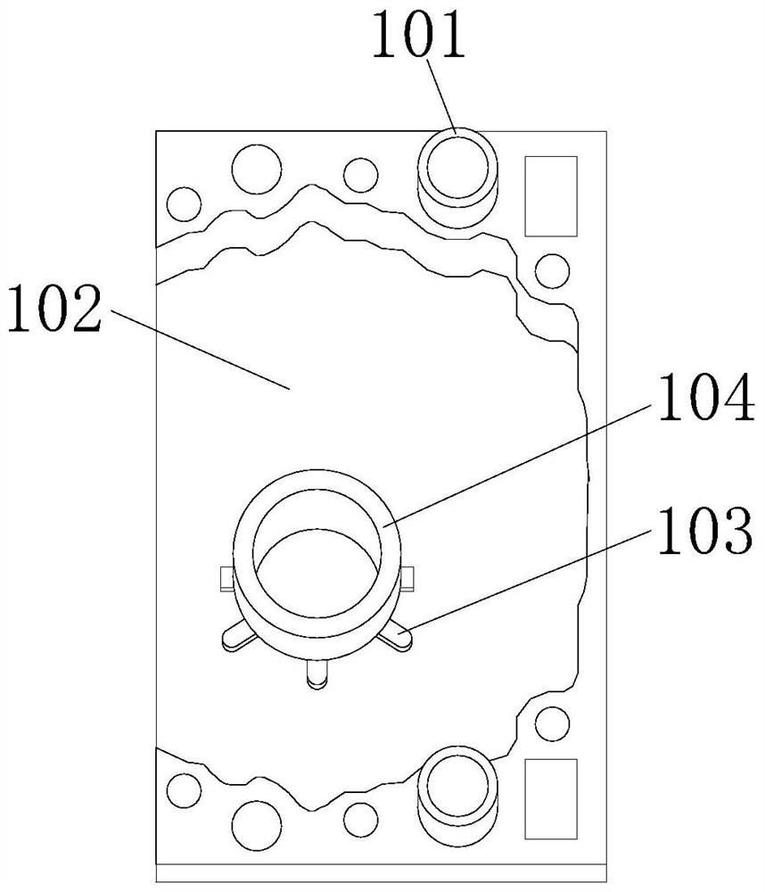 Traveling crane guide rail sliding device for hoisting equipment