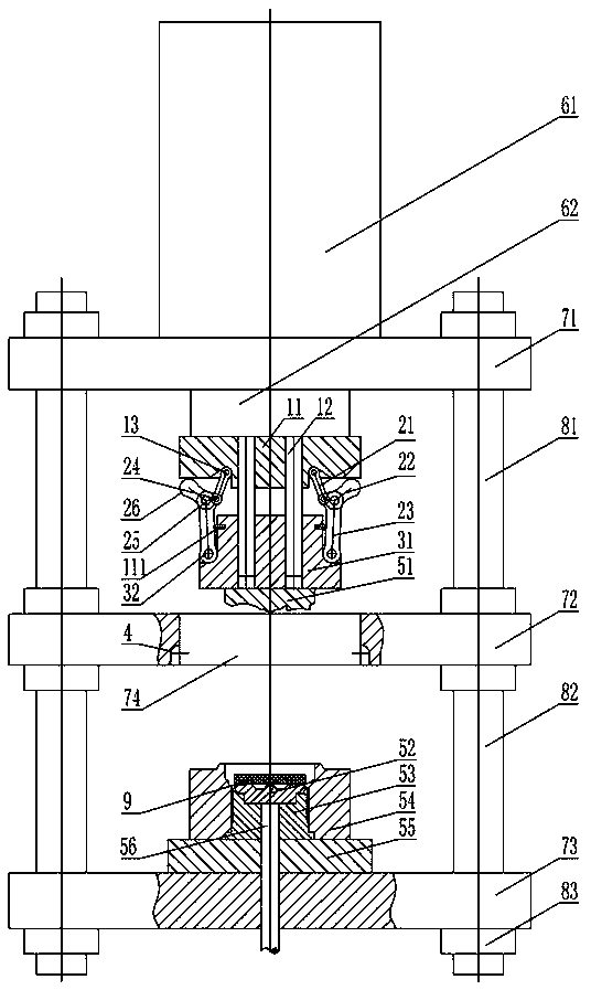 Hydraulic machine for hub forming