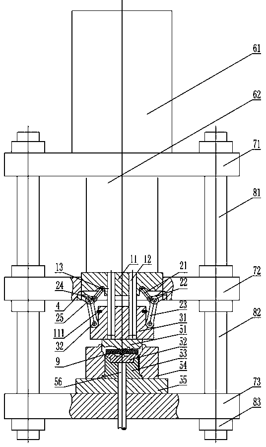 Hydraulic machine for hub forming