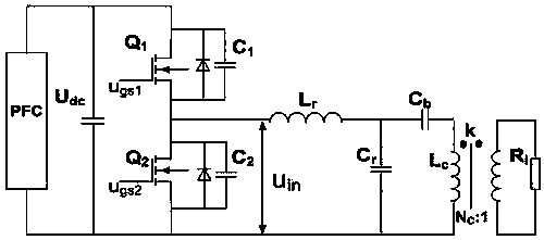 Method for designing resonance parameters of resonant converter for electrodeless lamp