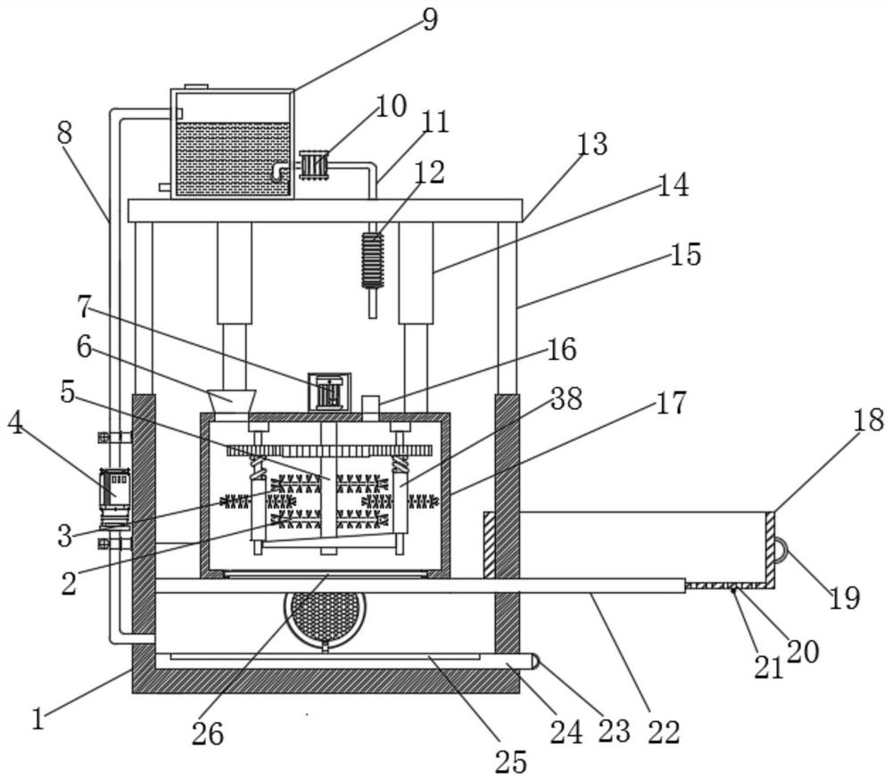 Efficient wheat cleaning device for flour production