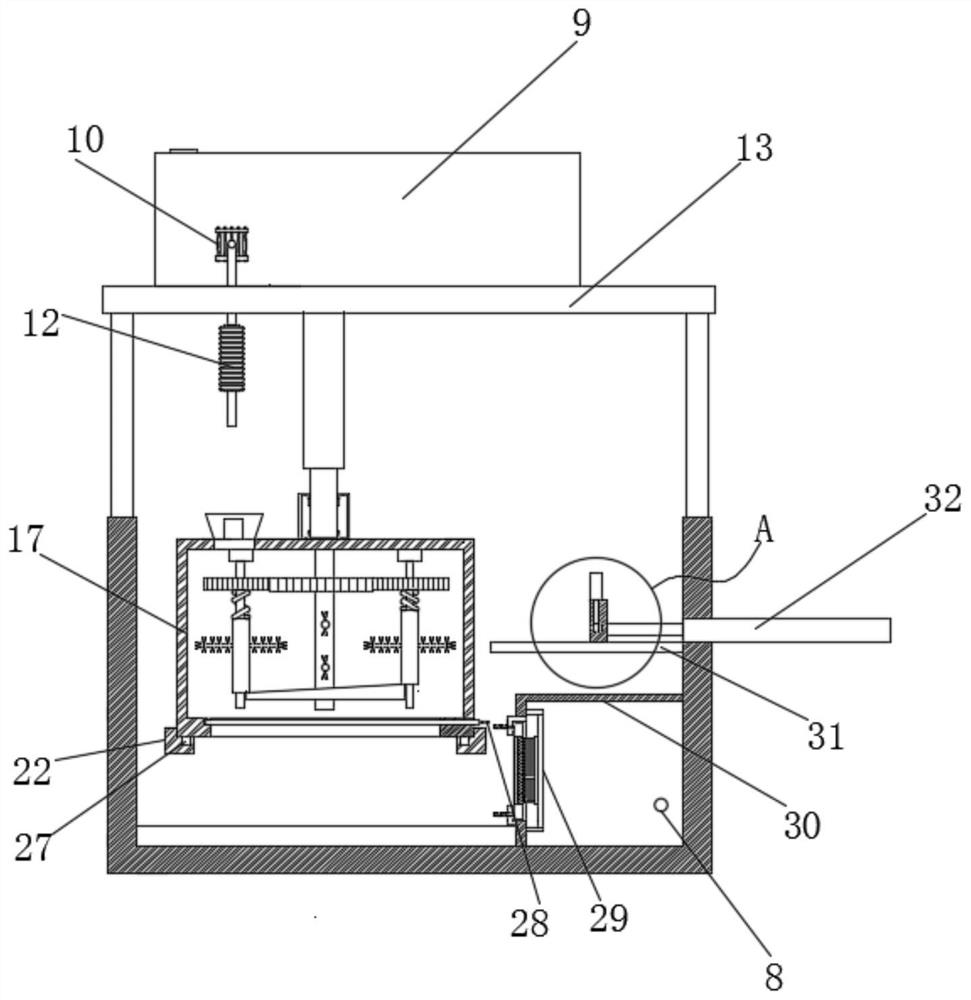 Efficient wheat cleaning device for flour production