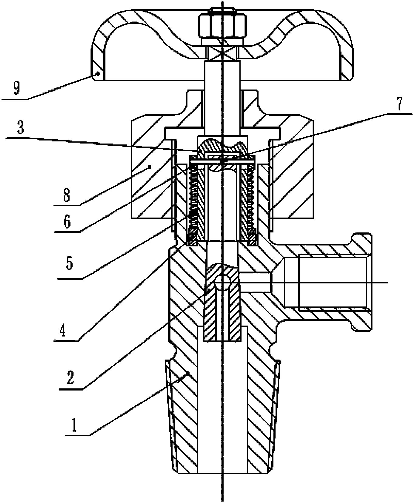 Pressure vessel valve capable of avoiding error opening and suitable for automatic blocking